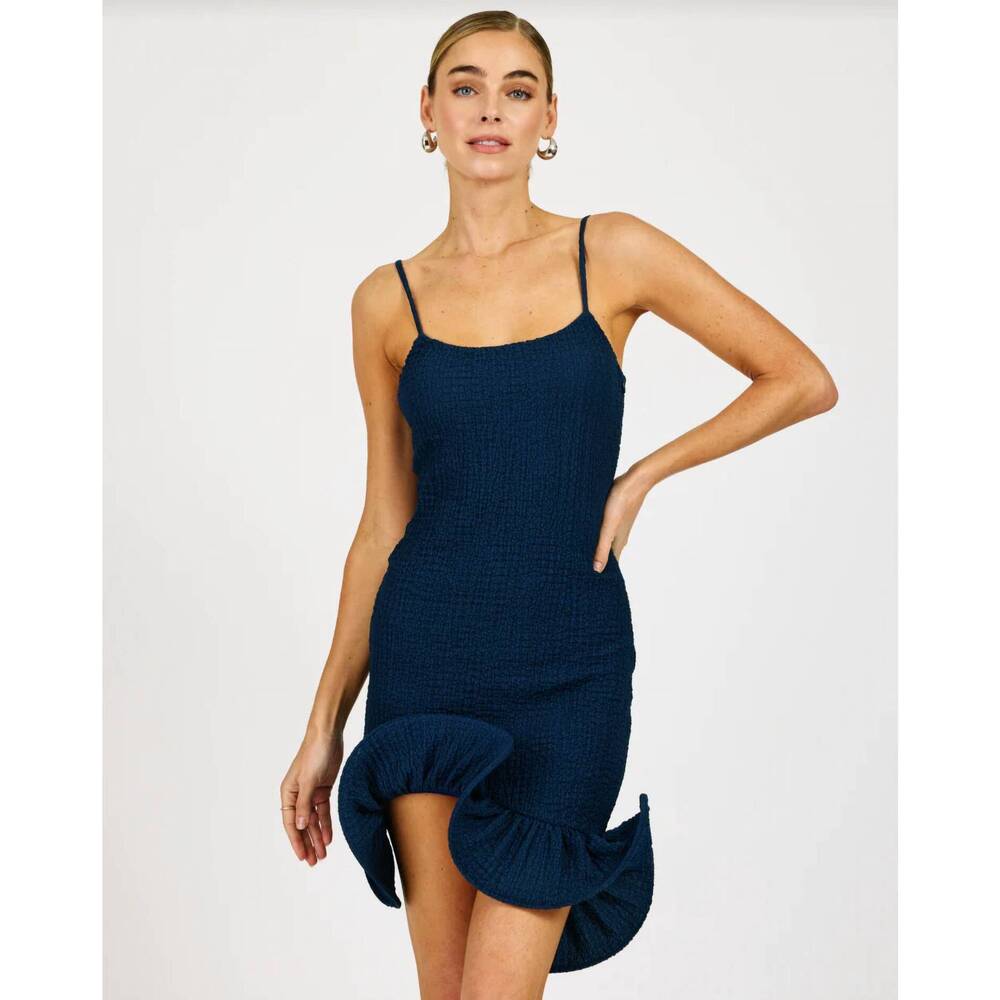 NEW LINE AND DOT tabby mini dress in navy